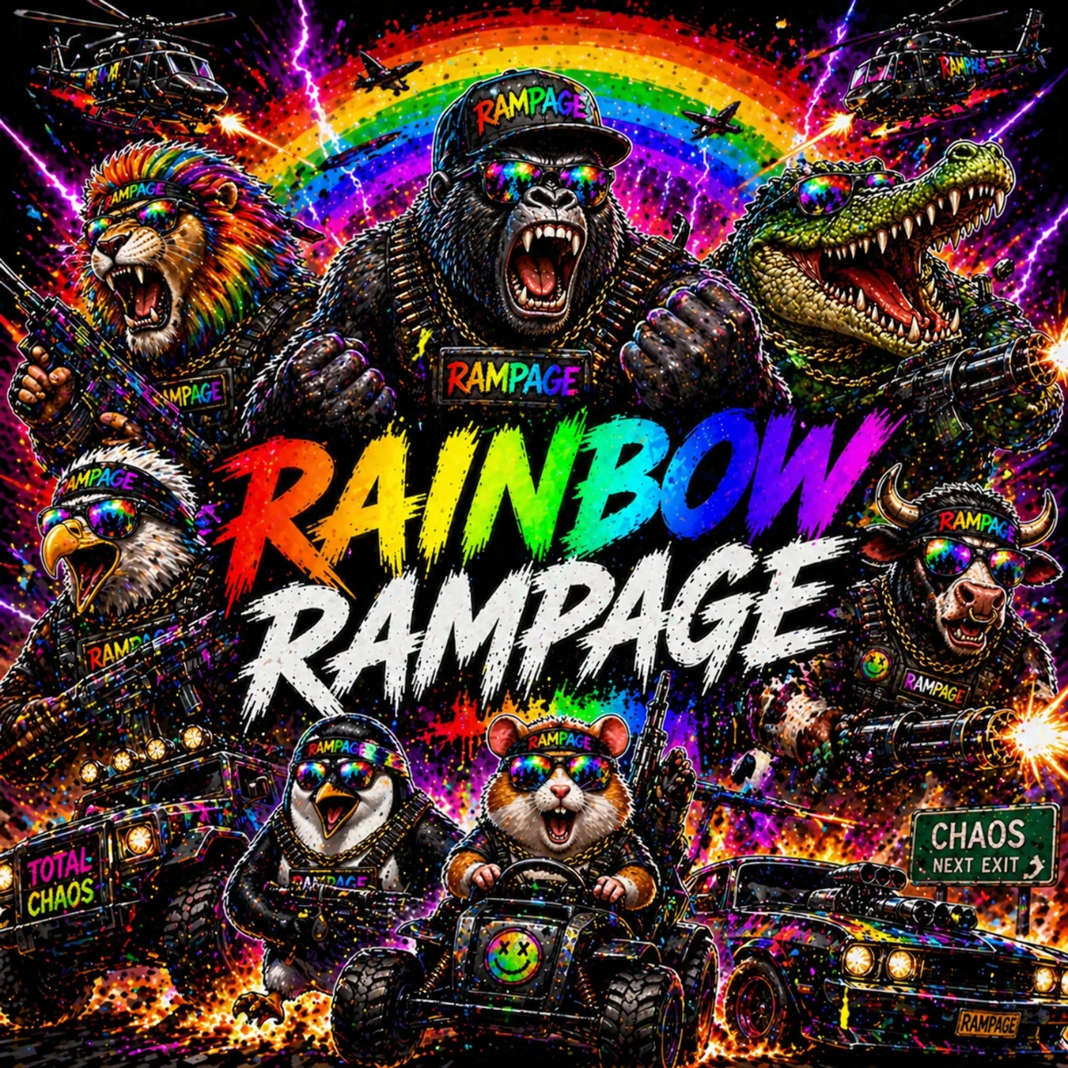 Rainbow Rampage playable characters